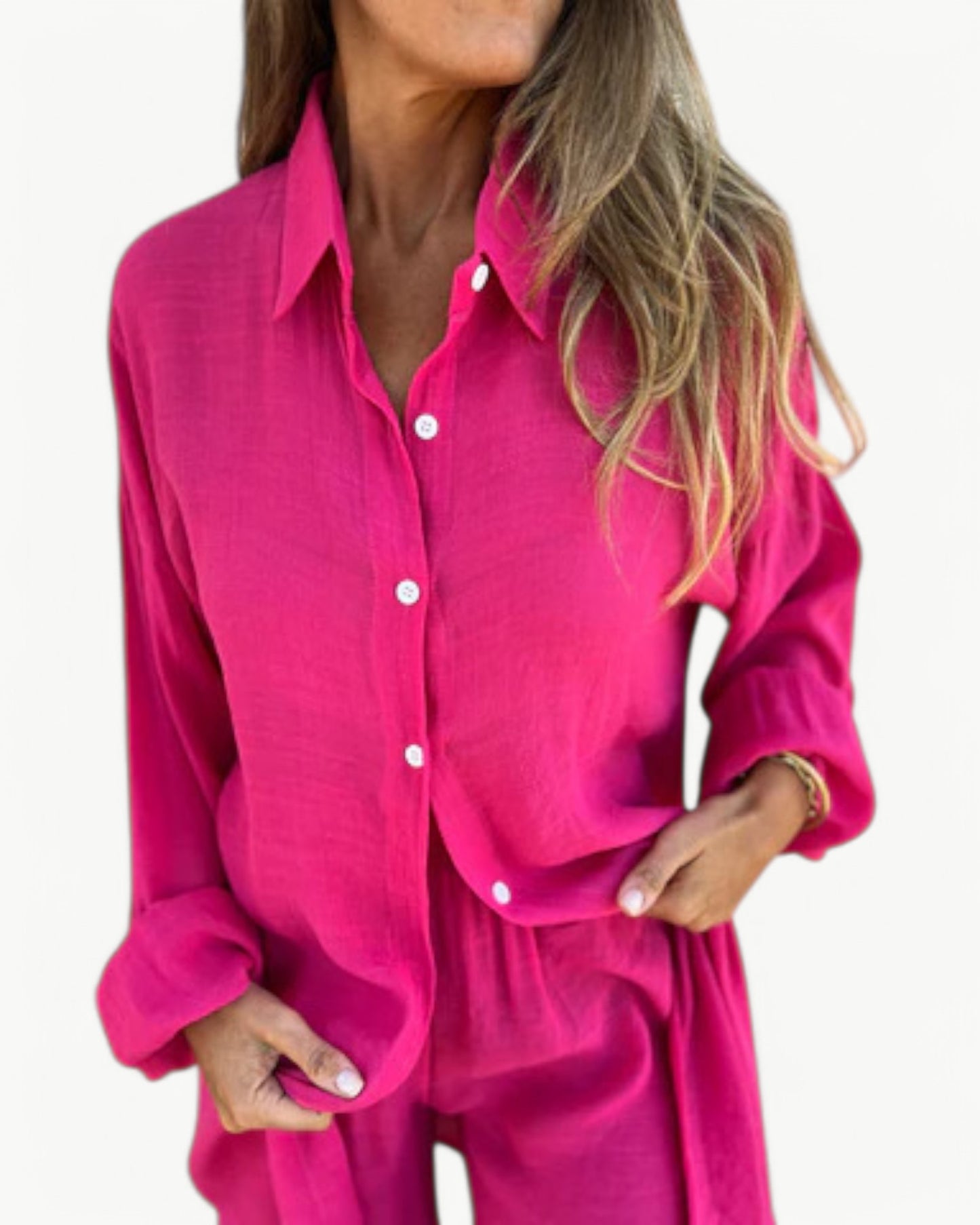 JADE – 2-delat set med skjorta & shorts | Stilren & avslappnad look