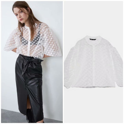 JENNY - PRICKIG & TRANSPARENT - TOP
